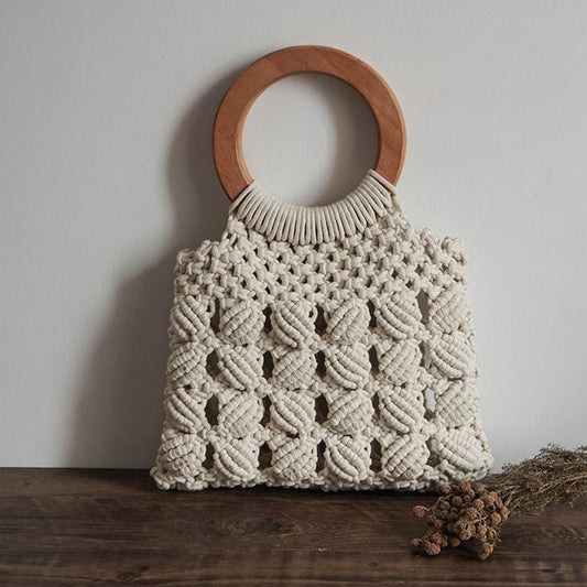 Boho Woven Tote for Women