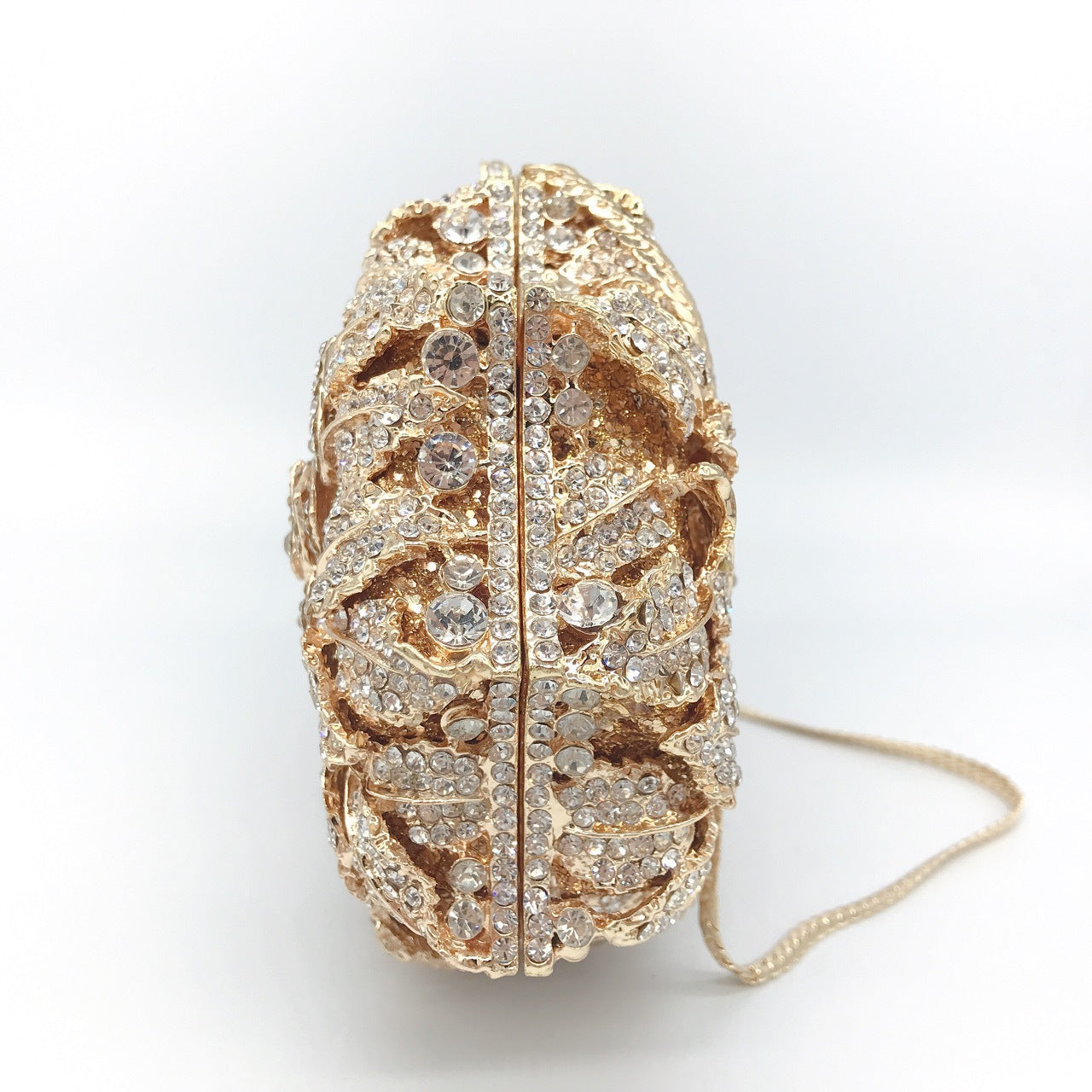 Hollow Rose Diamond Dinner Bag – Luxury Evening Clutch