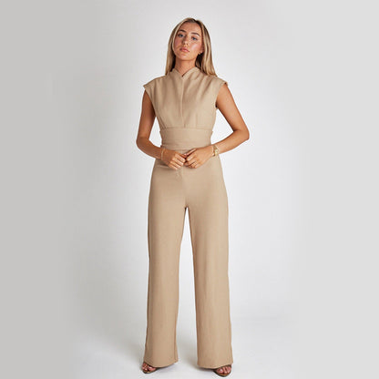 Elegant Long Sleeveless Jumpsuit Casual