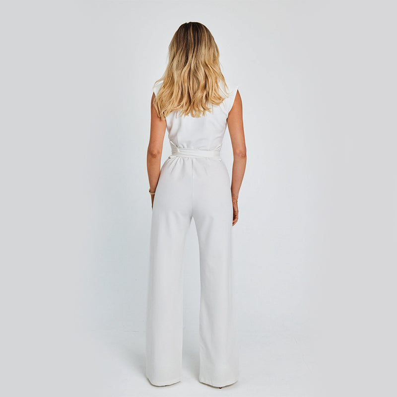 Elegant Long Sleeveless Jumpsuit Casual
